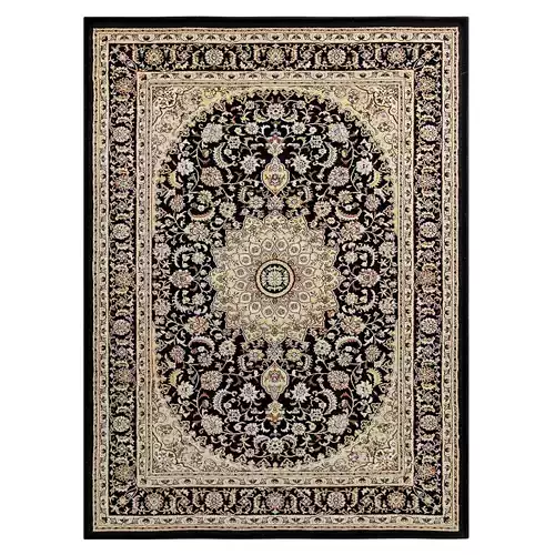 Well Woven Timeless Aviva Traditional Black Rug