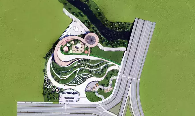 Urban Park  3D model