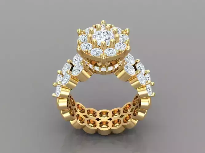 Women Ring 3DM STL 1WR268