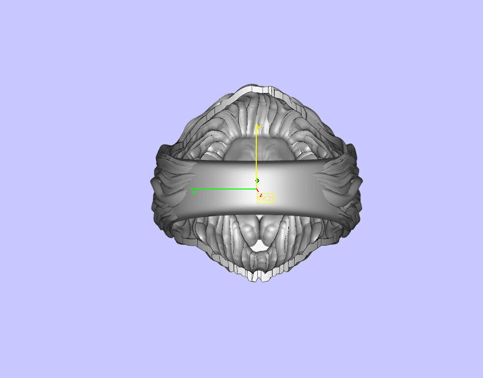 Lion ring  3D print model_5