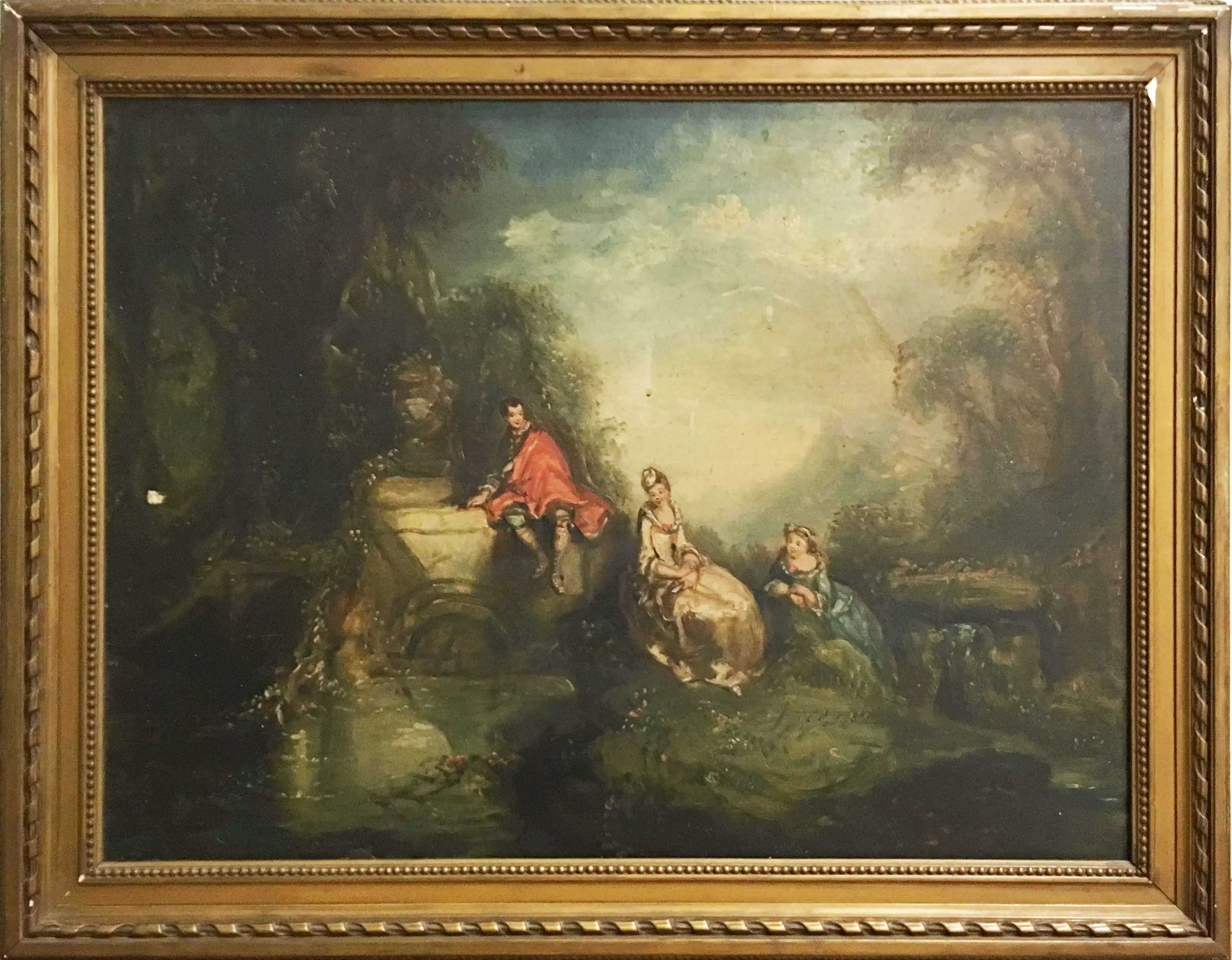 Peinture XVIIIeme dans cadre Free 3D model