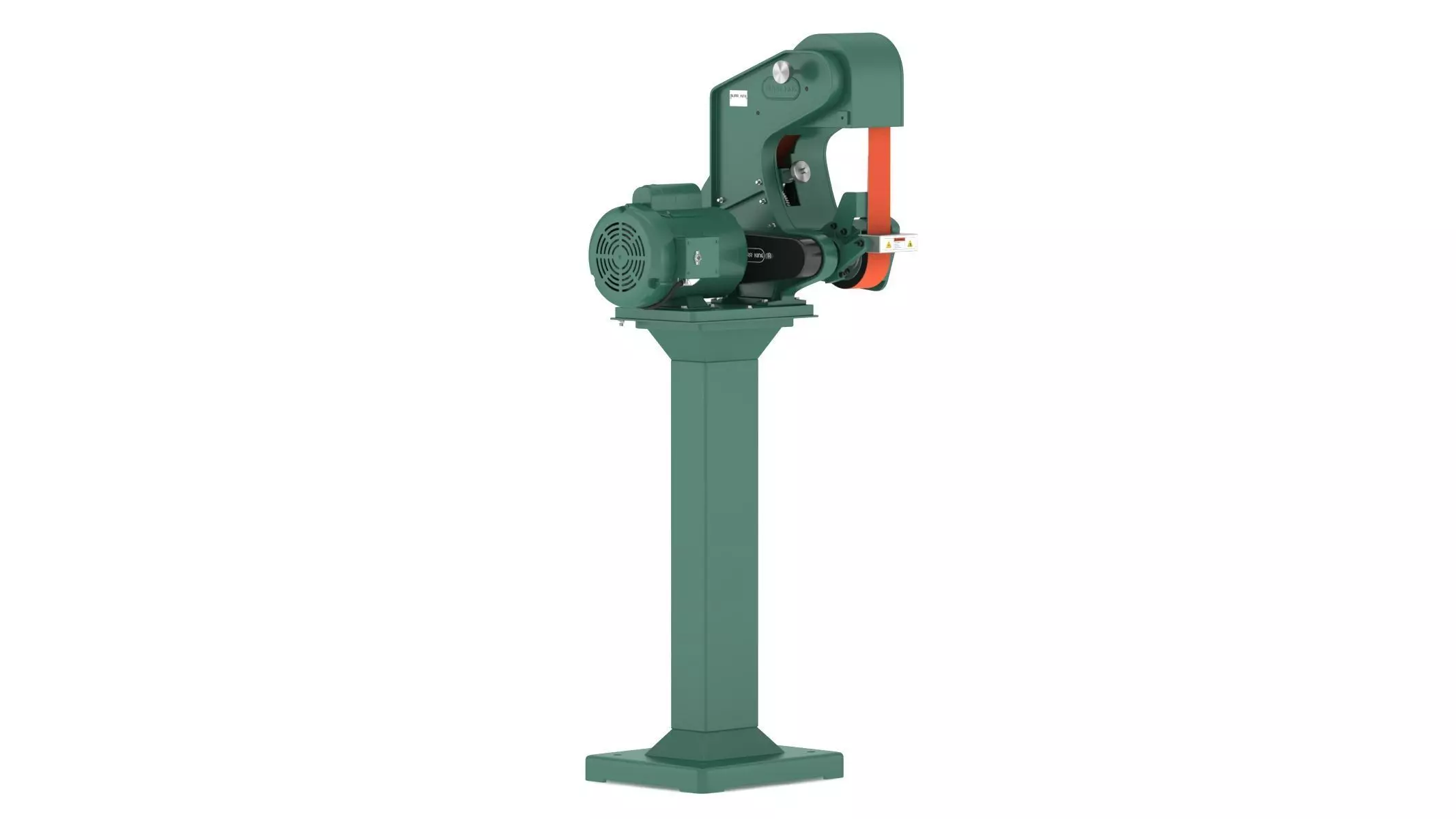 Garage Three Wheel Belt Grinder 3D model
