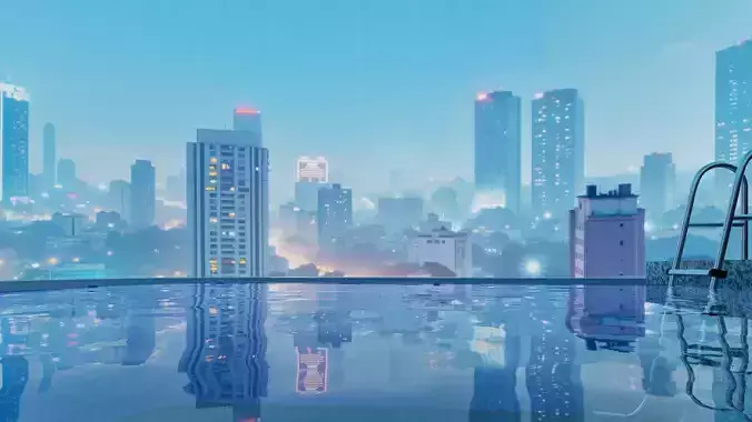 HDRI Night - Reimagined Ho Chi Minh City - V16