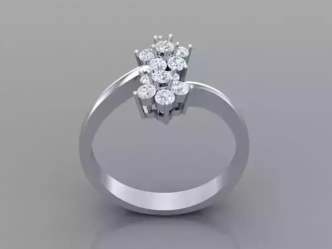 Women Ring 3DM STL 1WR253