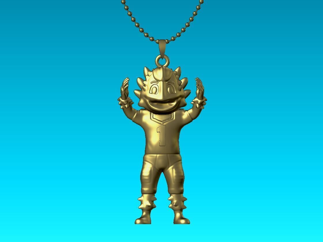 Necklaces OHIO STATE UNIVERSITY - Hanging Figurine  3D print model_2