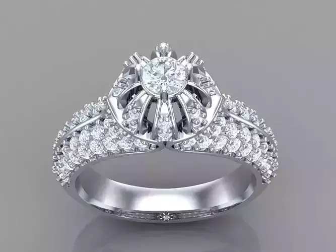 Women Ring 3DM STL 1WR246