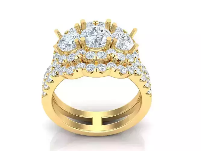 Women Ring 3DM STL 1WR240