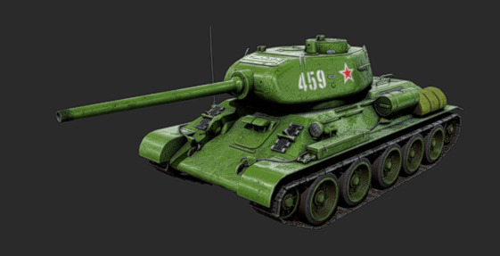 T-34-85 3D model_1