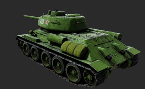 T-34-85 3D model_2
