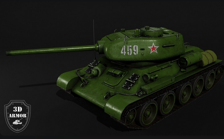 T-34-85 3D model_6