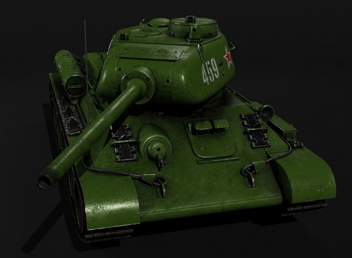 T-34-85 3D model_7