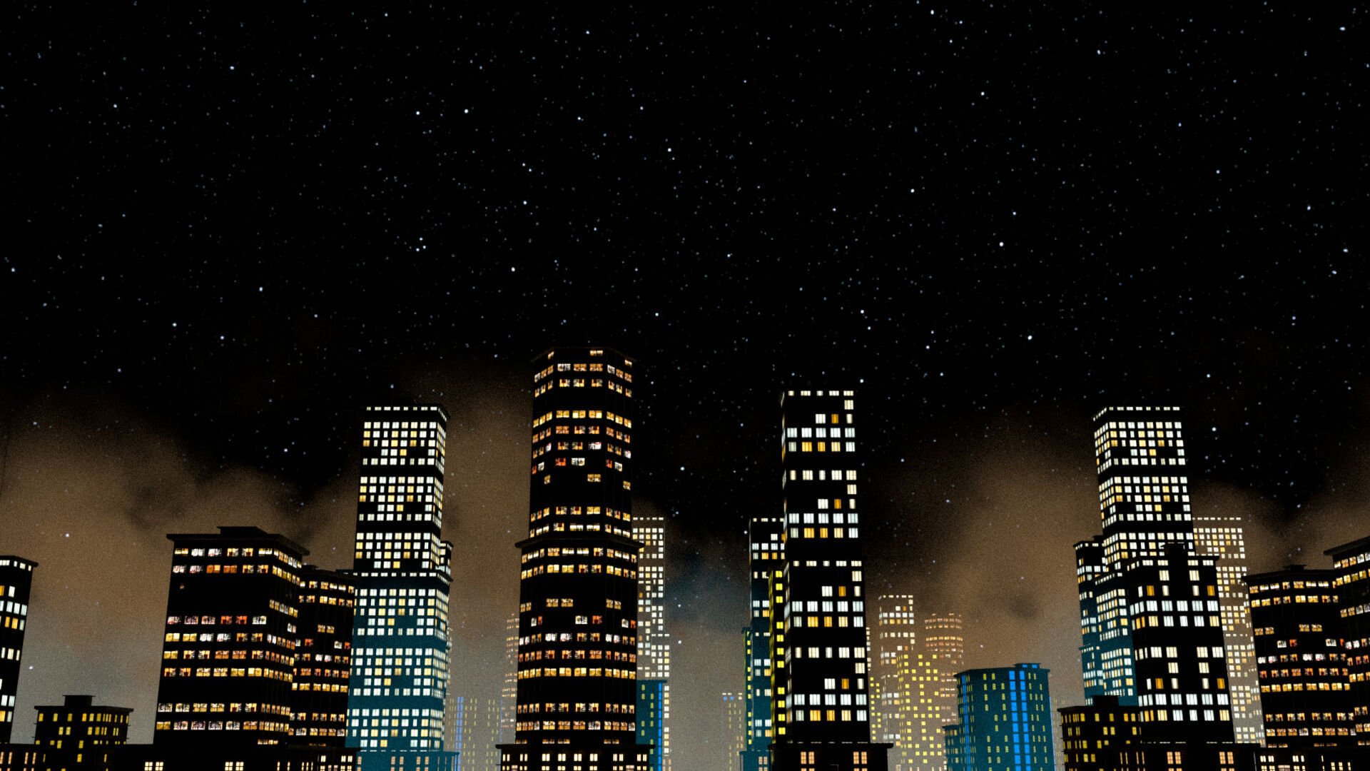 Low Poly City Building Set Free low-poly 3D model_2