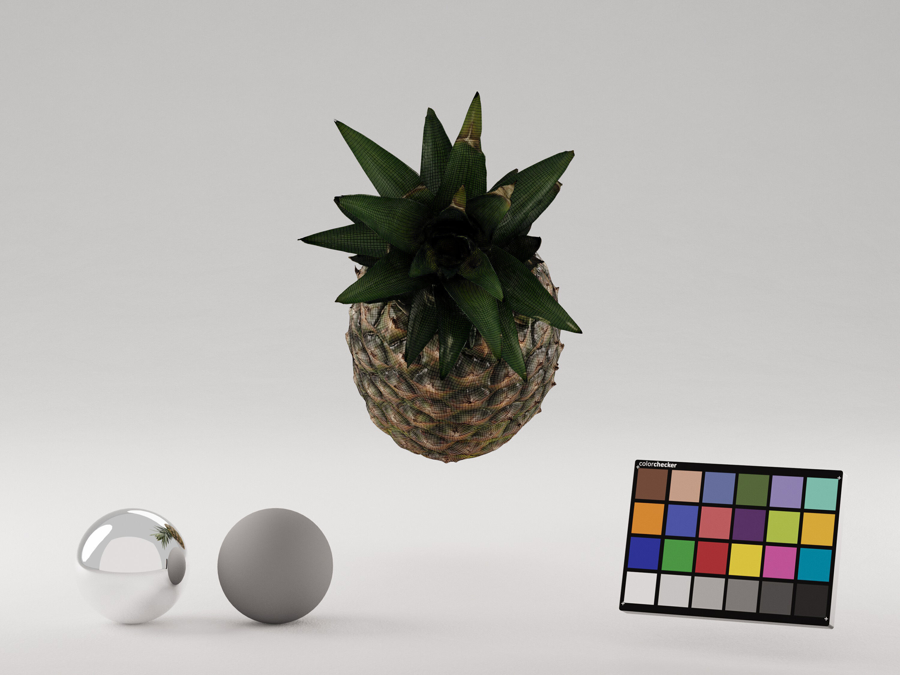 Pineapple Fruit 3D model_7
