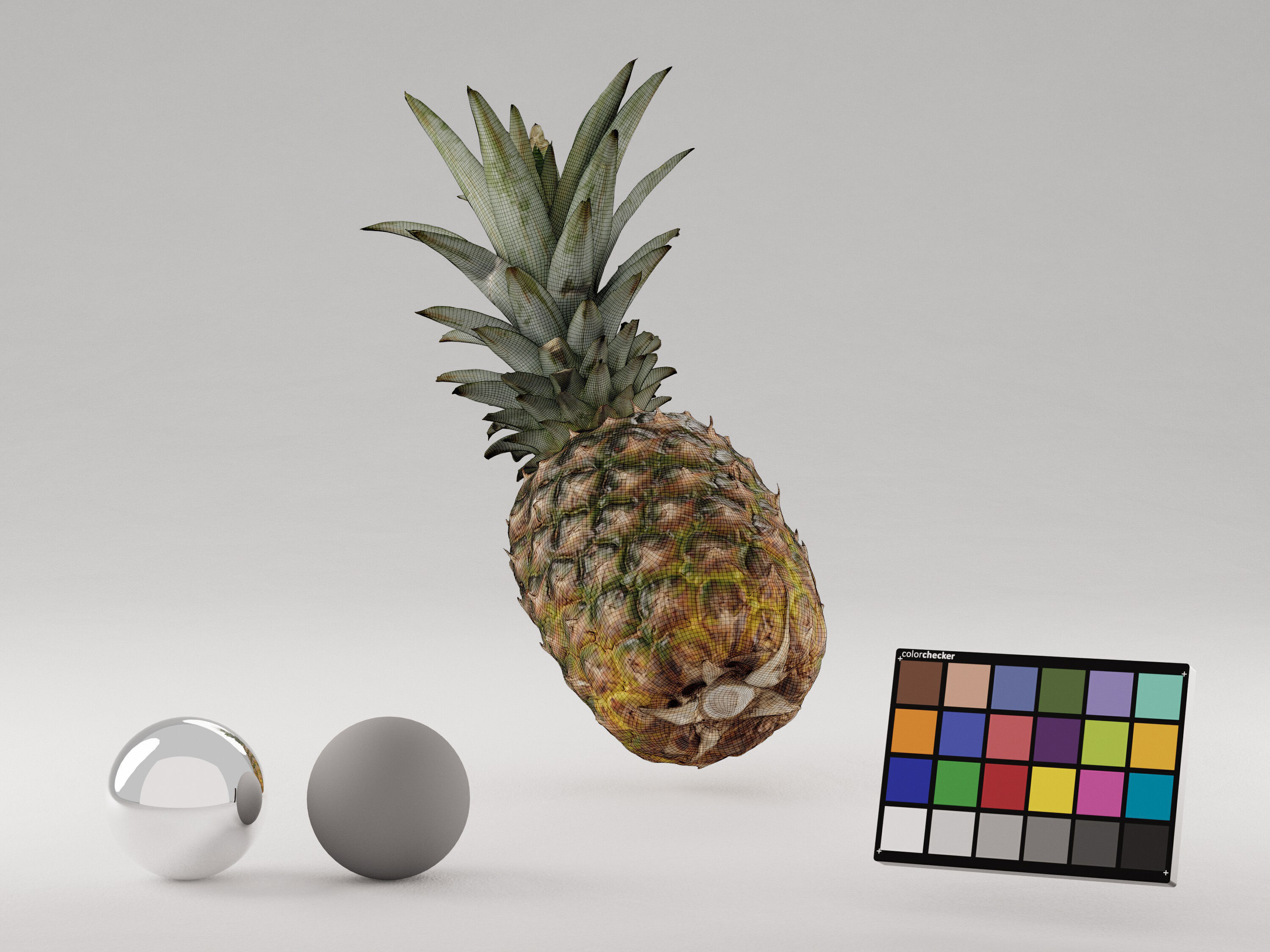 Pineapple Fruit 3D model_5