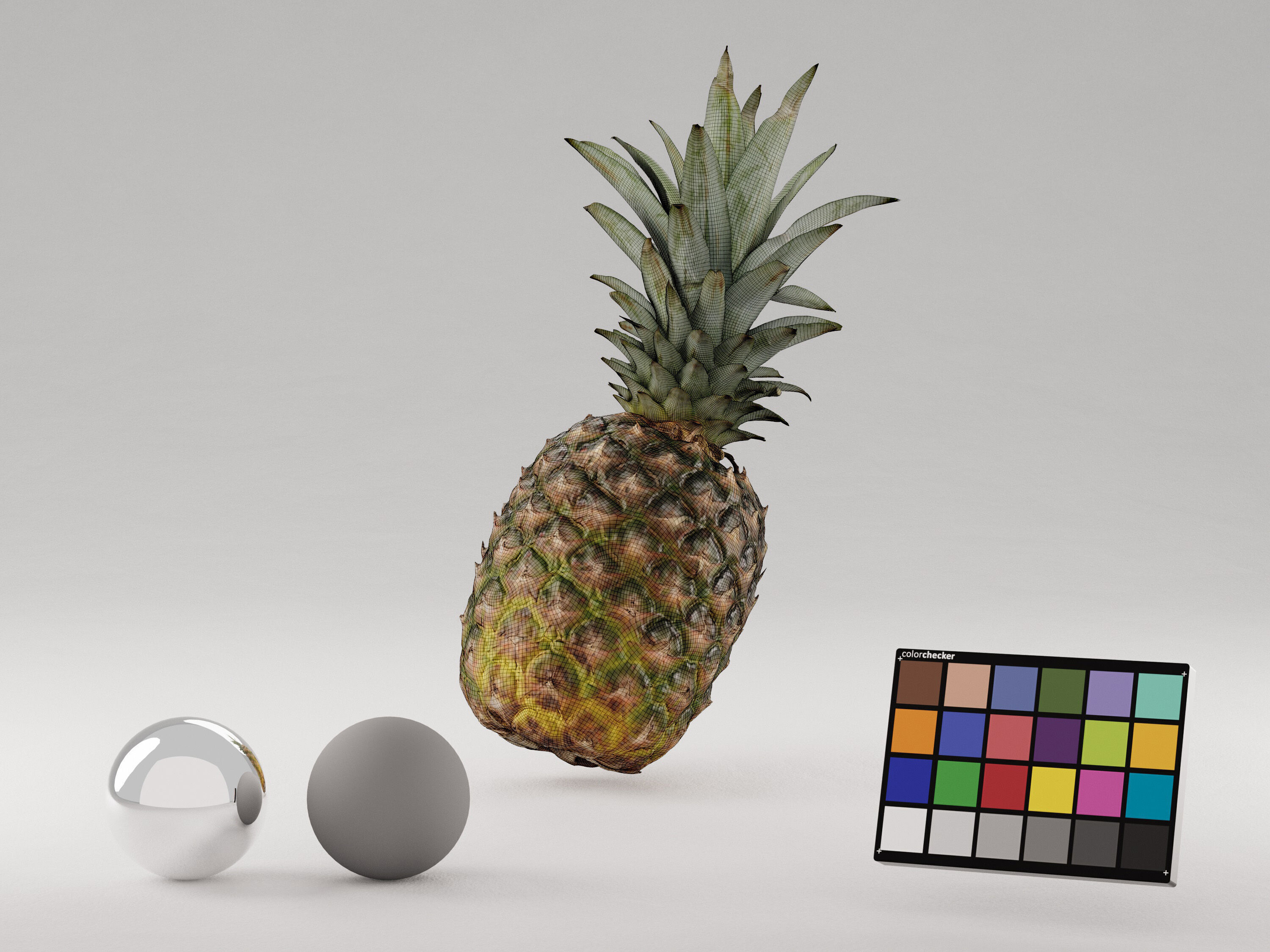Pineapple Fruit 3D model_6