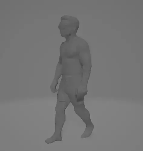 Man walking on the beach