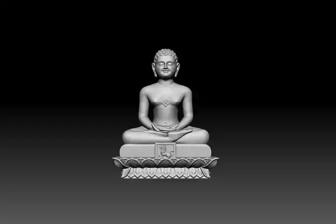 Mahavir Idol for Resin or FDM Printing