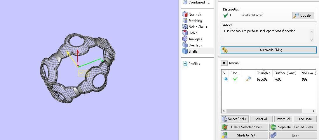1106 Curvilinear Open Mesh Bangle 60MM-14gm 3D print model_5
