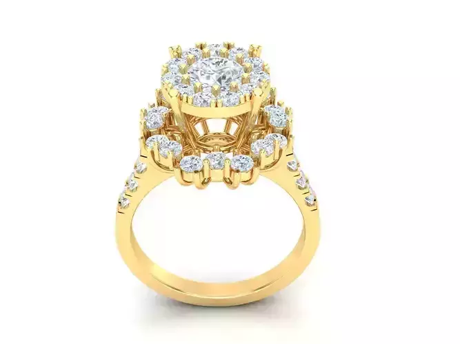 Women Ring 3DM STL 1WR221