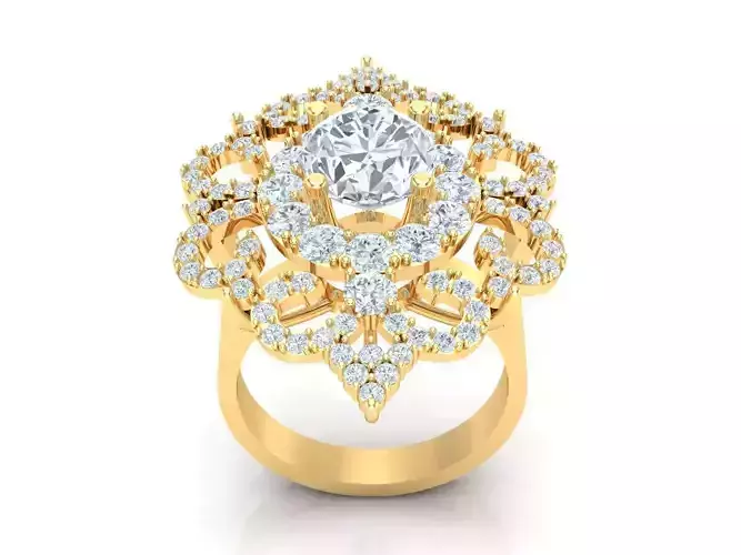 Women Ring 3DM STL 1WR208