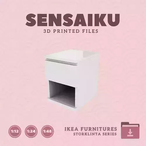 STORKLINTA Nightstand for Miniature Dollhouse - IKEA - 3D Print