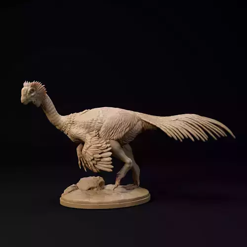 Gigantoraptor 1-35 scale pre-supported dinosaur 3D print model