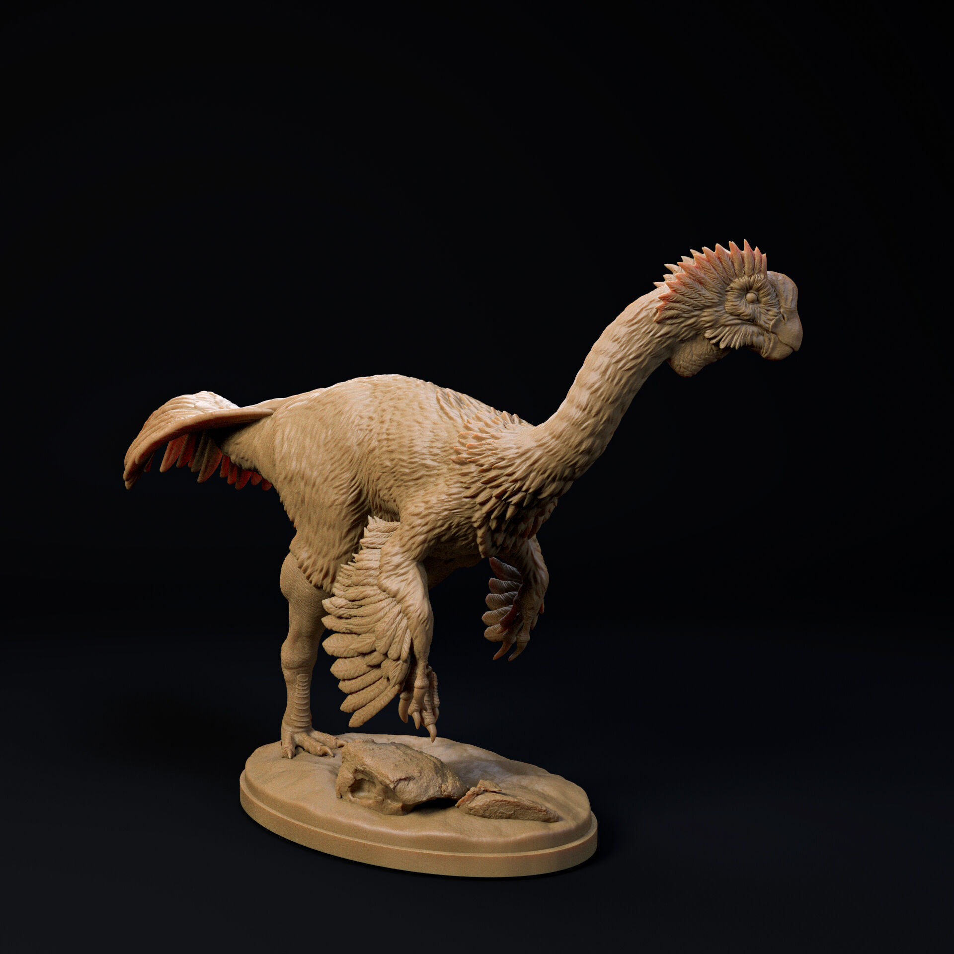 Gigantoraptor 1-35 scale pre-supported dinosaur 3D print model_2