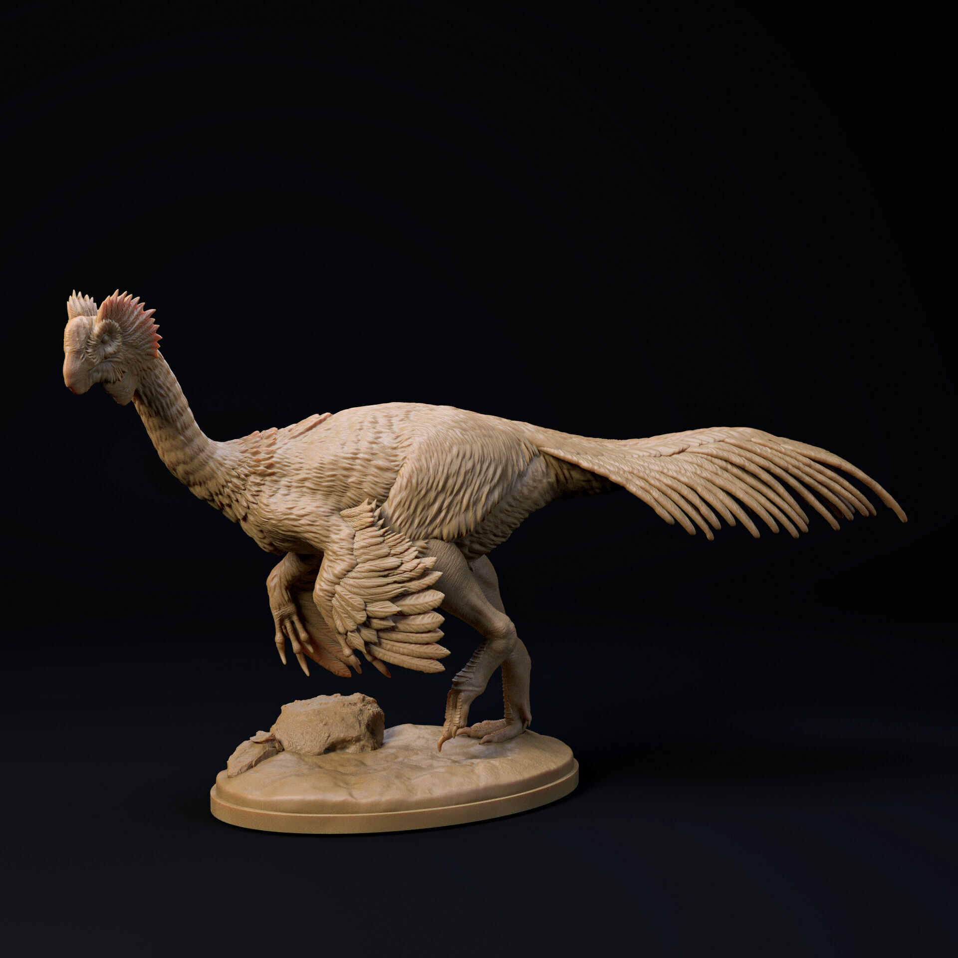 Gigantoraptor 1-35 scale pre-supported dinosaur 3D print model_4