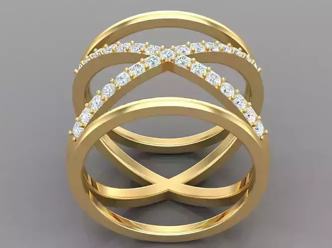 Women Ring 3DM STL 1WR166