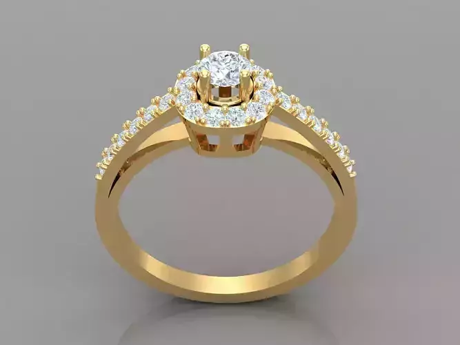 Women Ring 3DM STL 1WR156