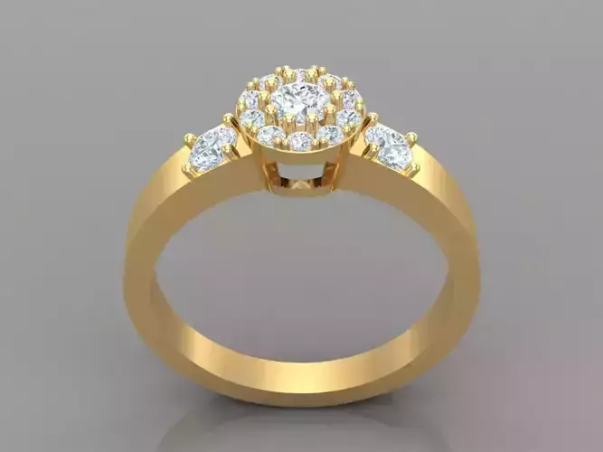 Women Ring 3DM STL 1WR149