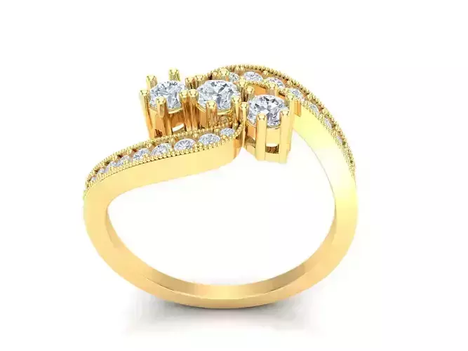 Women Ring 3DM STL 1WR144