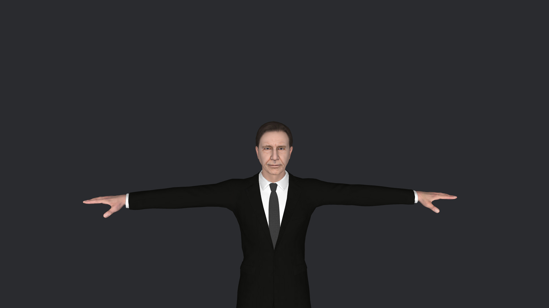 Harrison Ford-V2 Hyper Realistic Full Body Rigged 3D Character 3D model_1