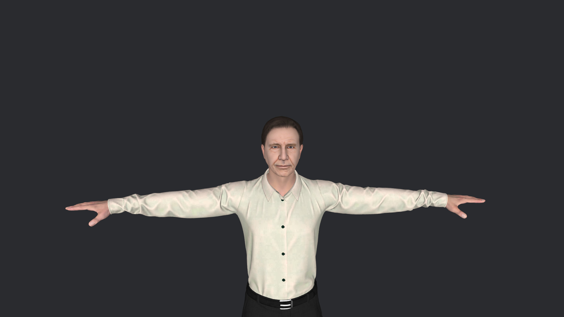 Harrison Ford-V2 Hyper Realistic Full Body Rigged 3D Character 3D model_11
