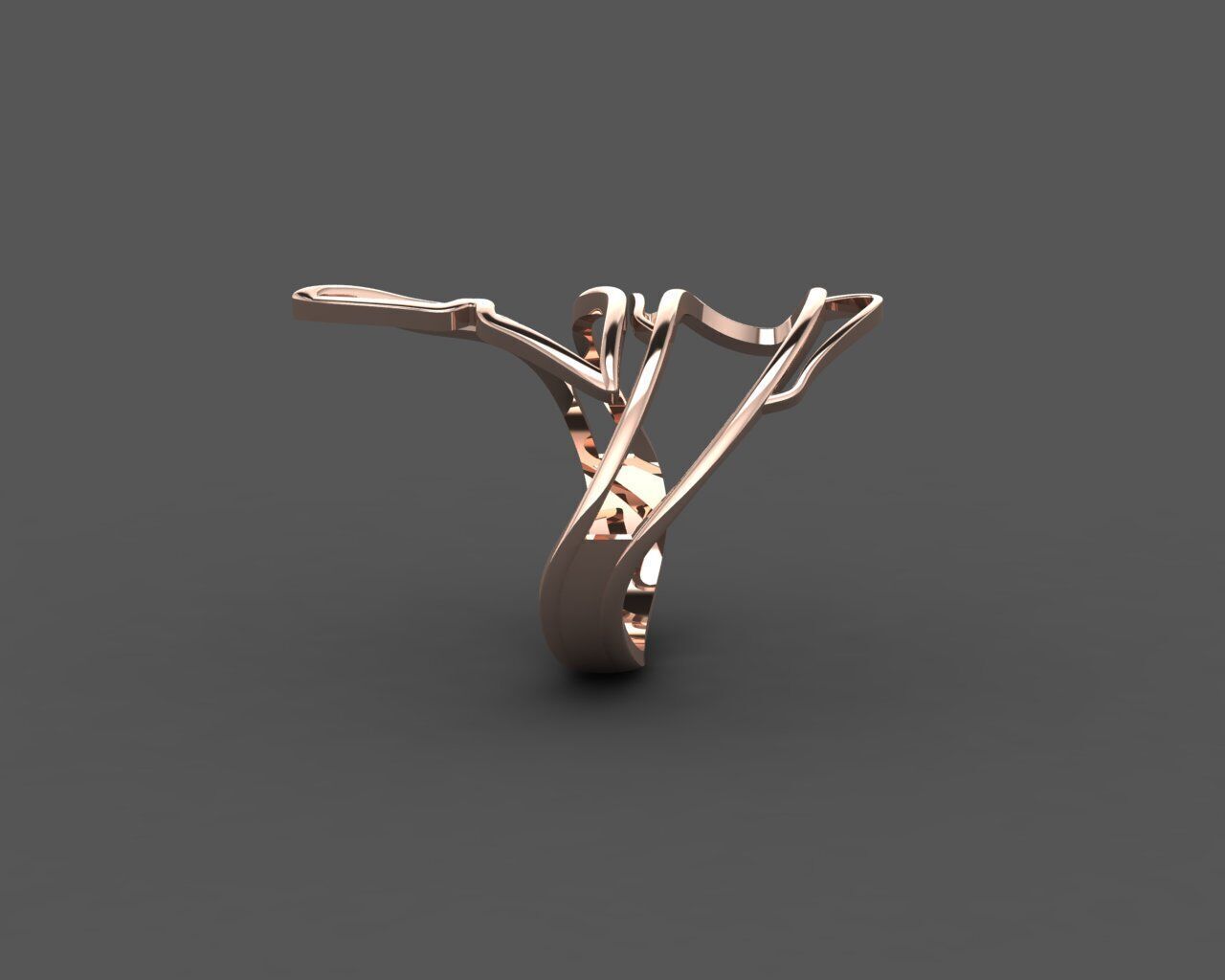 Women Ring 3D print model_16