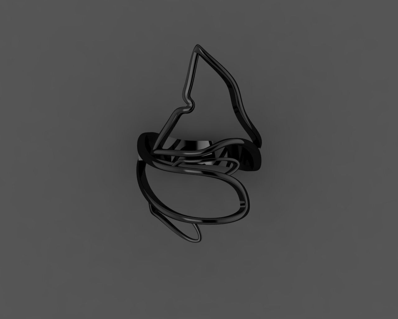 Women Ring 3D print model_21