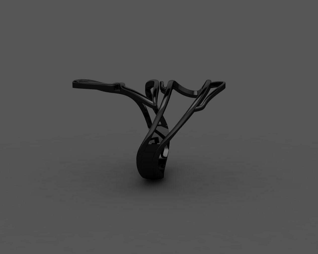 Women Ring 3D print model_23