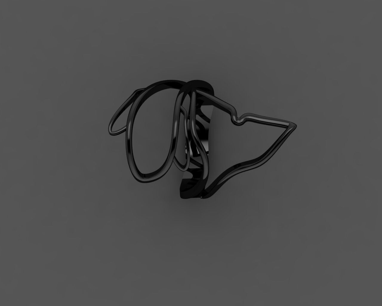 Women Ring 3D print model_25