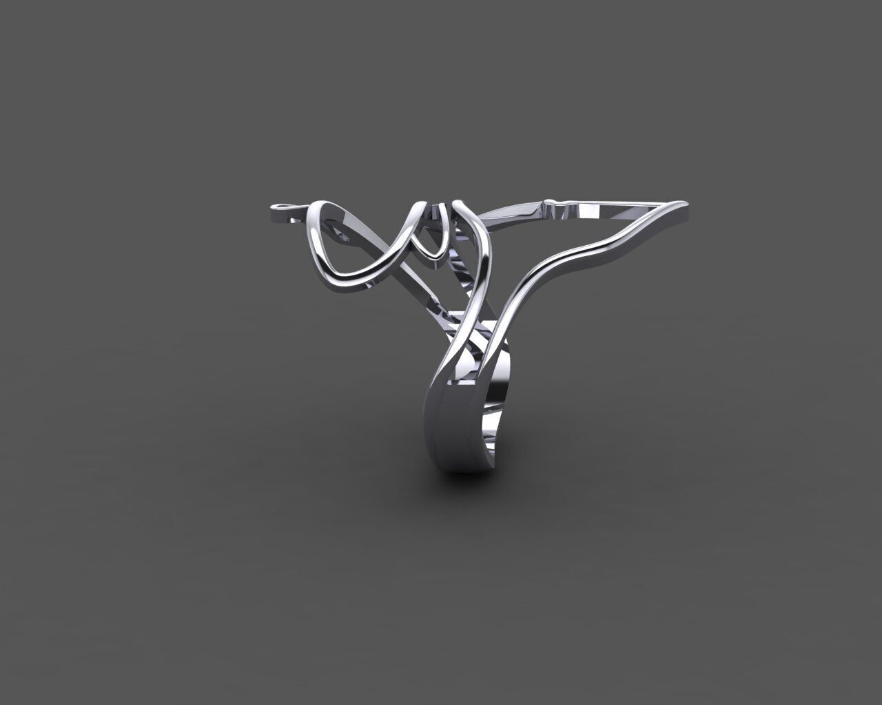 Women Ring 3D print model_10