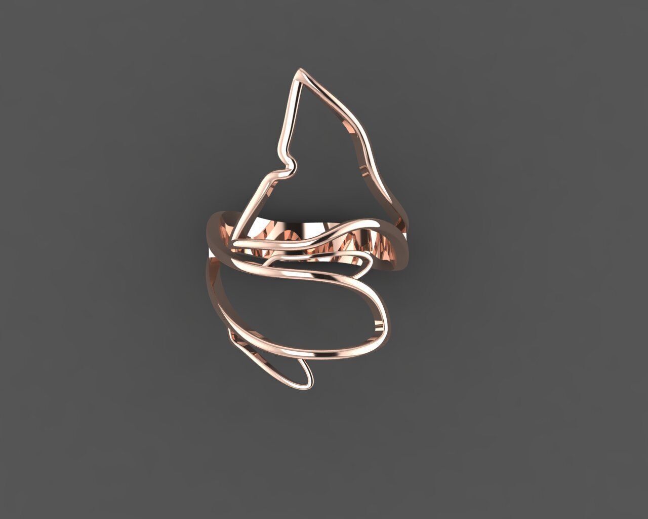 Women Ring 3D print model_14