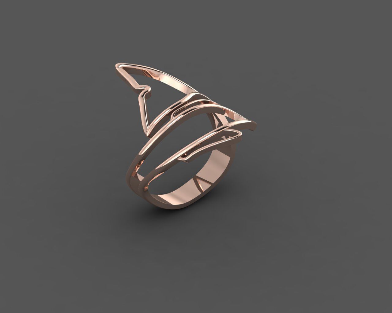 Women Ring 3D print model_15