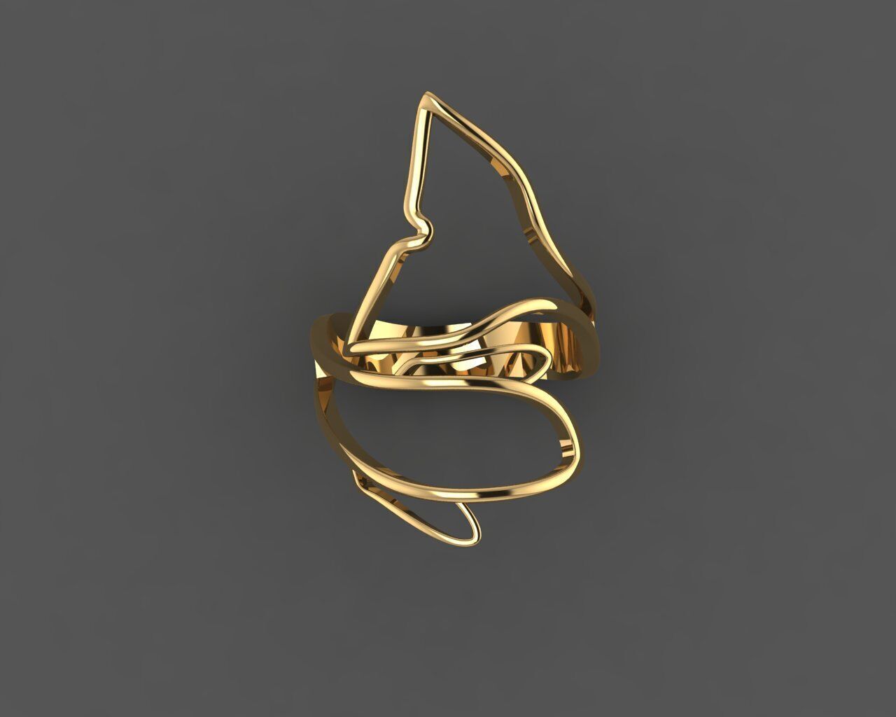 Women Ring 3D print model_1