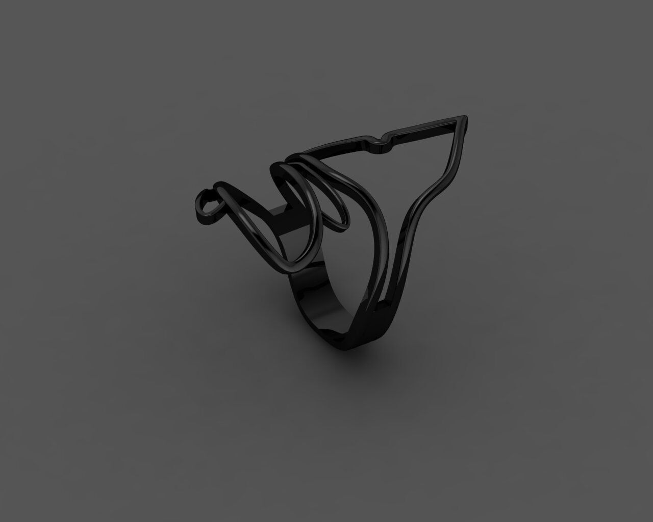 Women Ring 3D print model_27