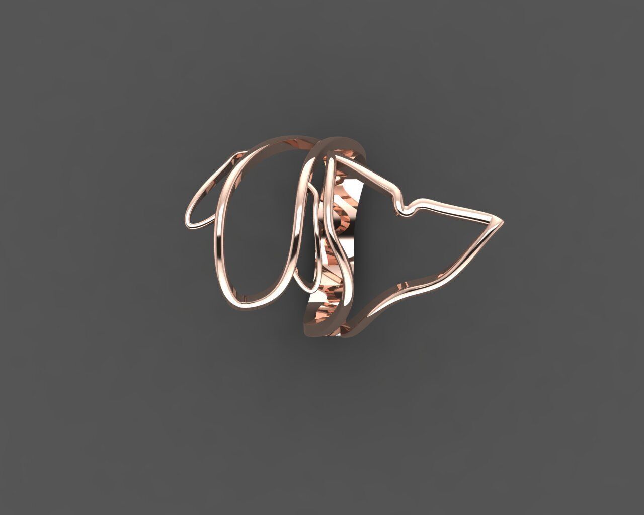 Women Ring 3D print model_18