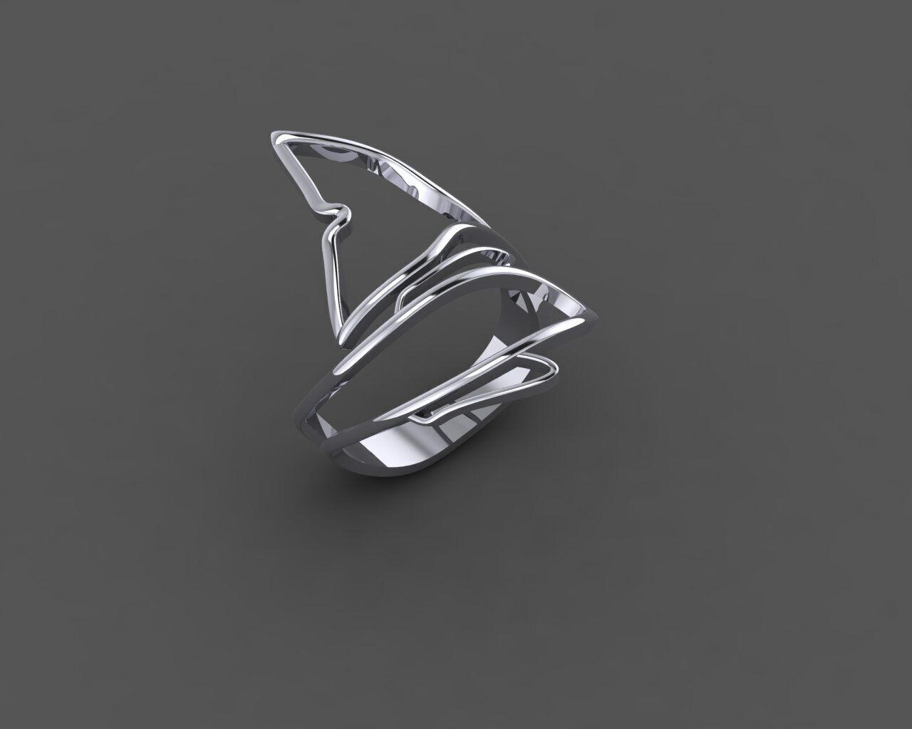Women Ring 3D print model_8