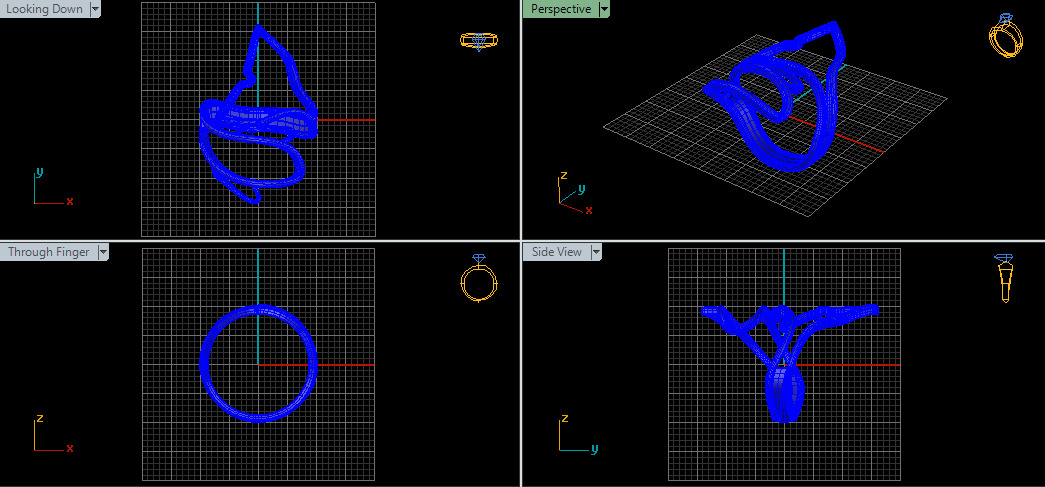 Women Ring 3D print model_28