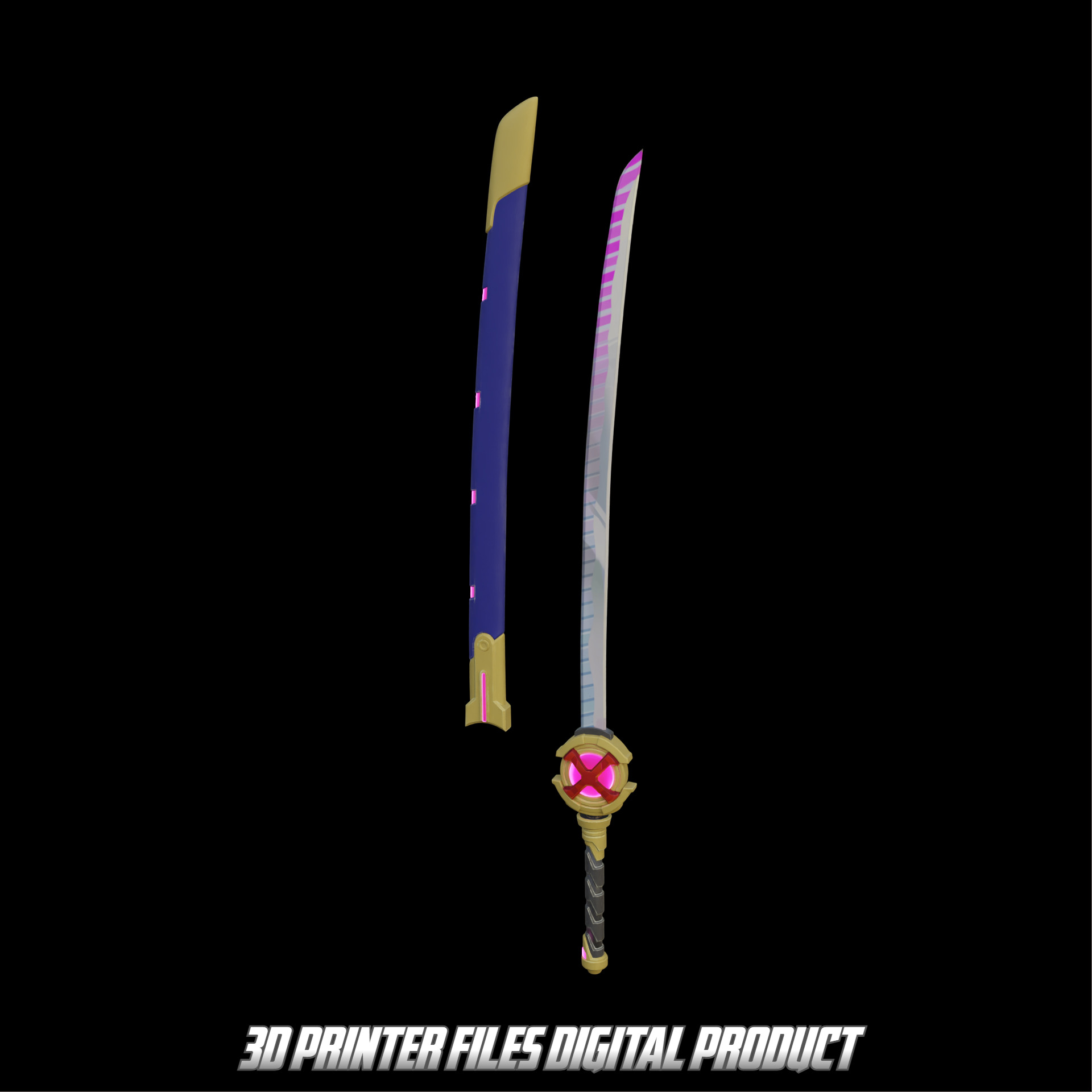 Psylocke Retro X Uniform Cosplay Kanata 3D print model_2