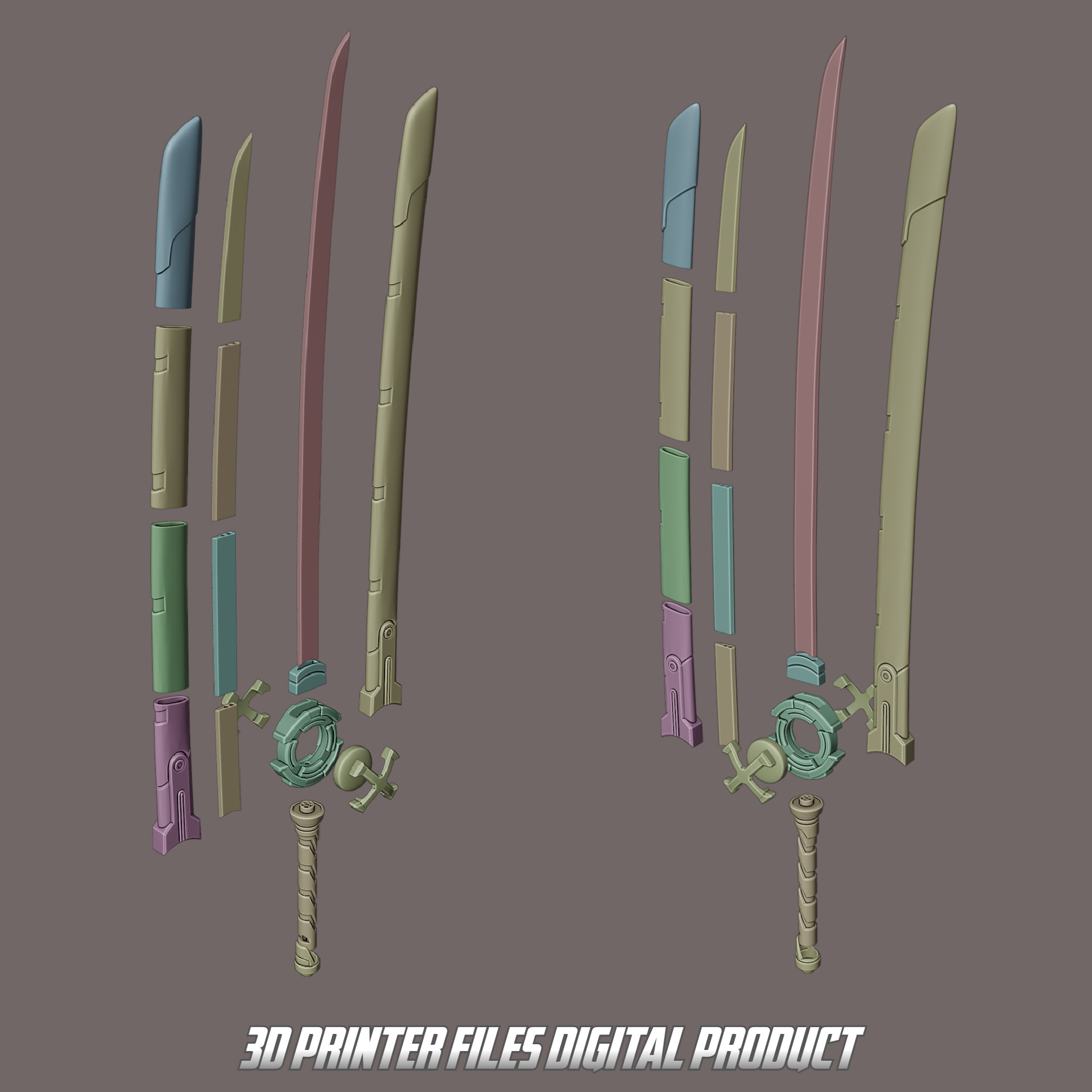 Psylocke Retro X Uniform Cosplay Kanata 3D print model_5