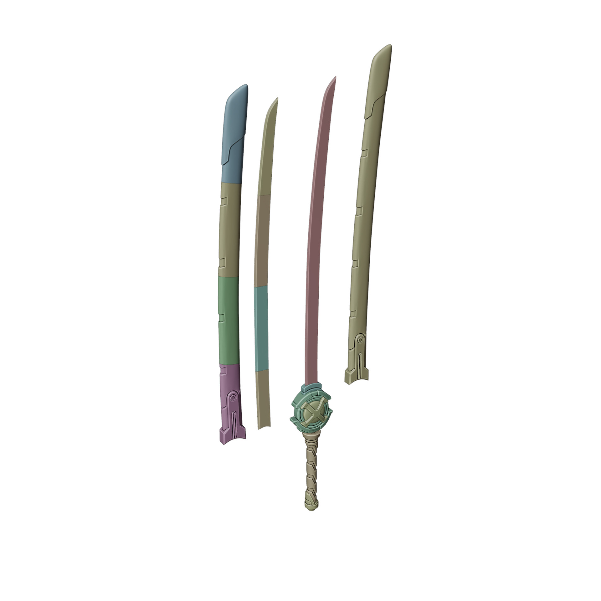 Psylocke Retro X Uniform Cosplay Kanata 3D print model_10