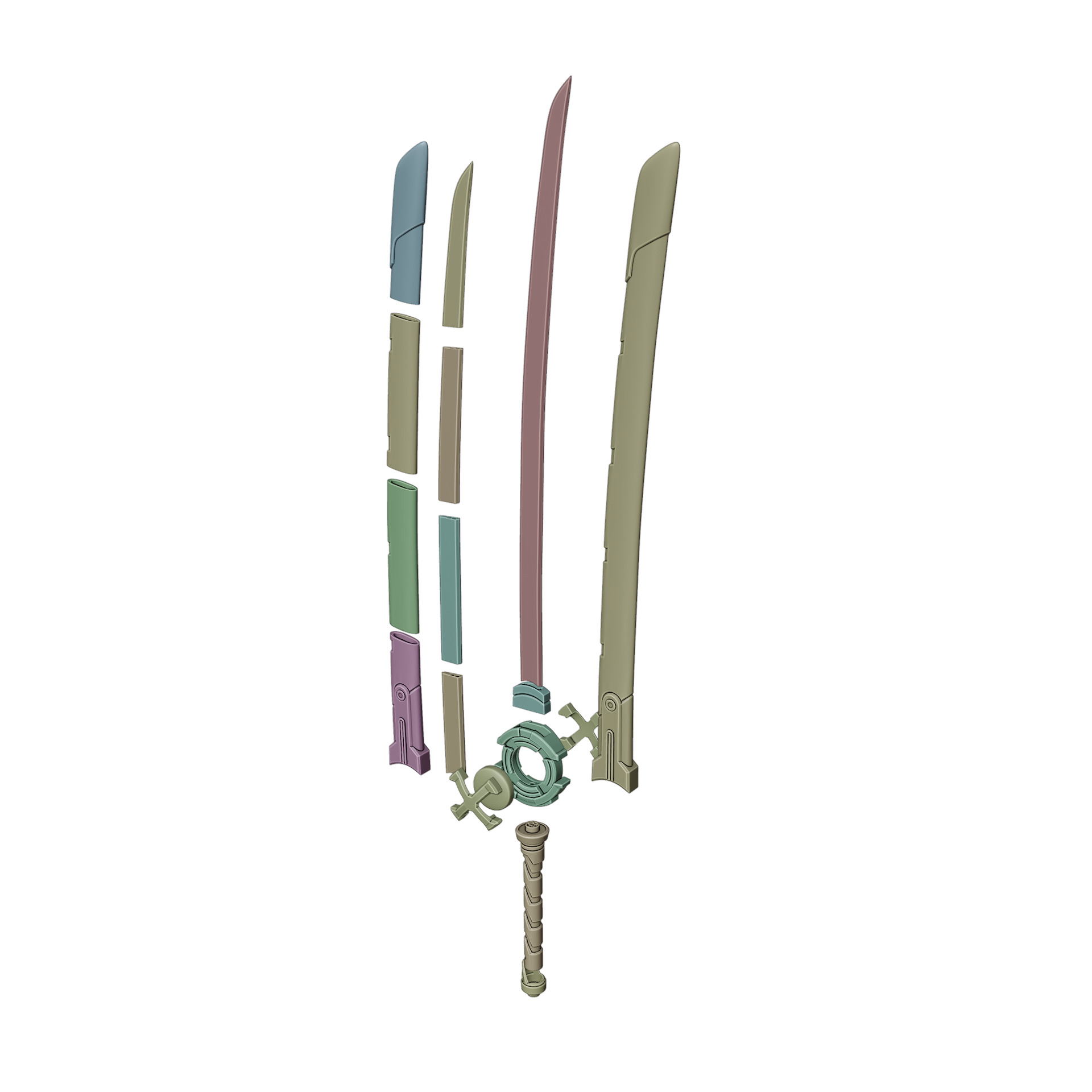 Psylocke Retro X Uniform Cosplay Kanata 3D print model_12